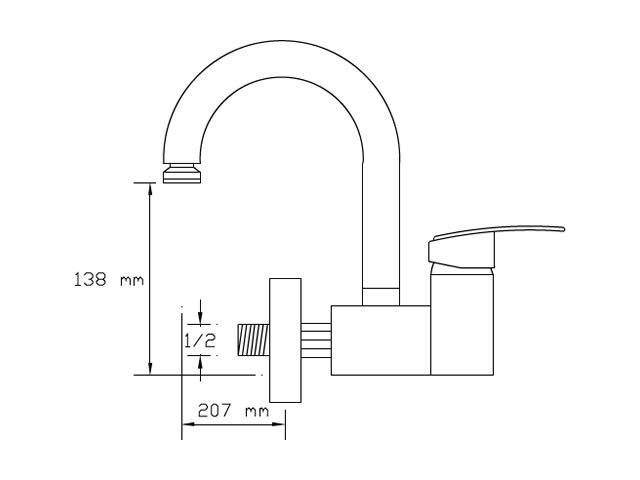 Sink Mixer Wall Mounted